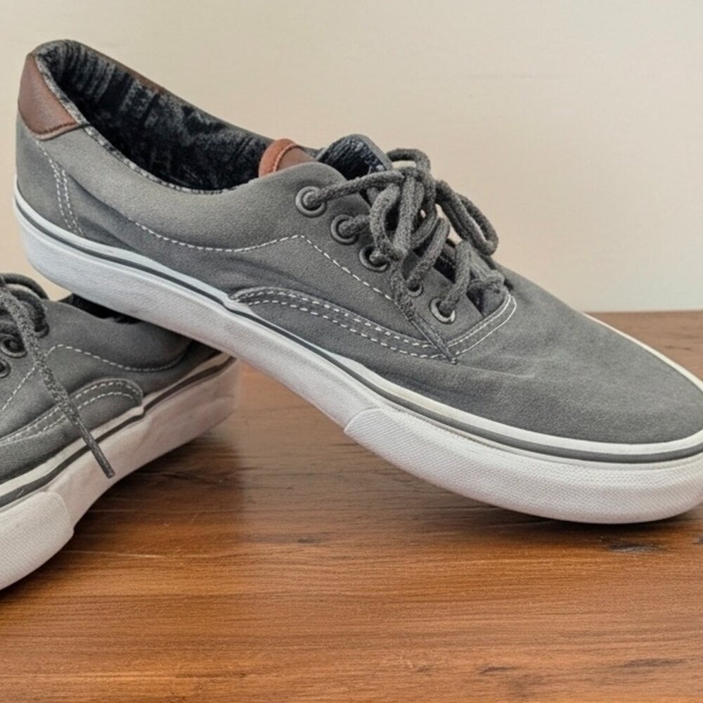 Vans Era 59, dark grey with leather accents, size 8